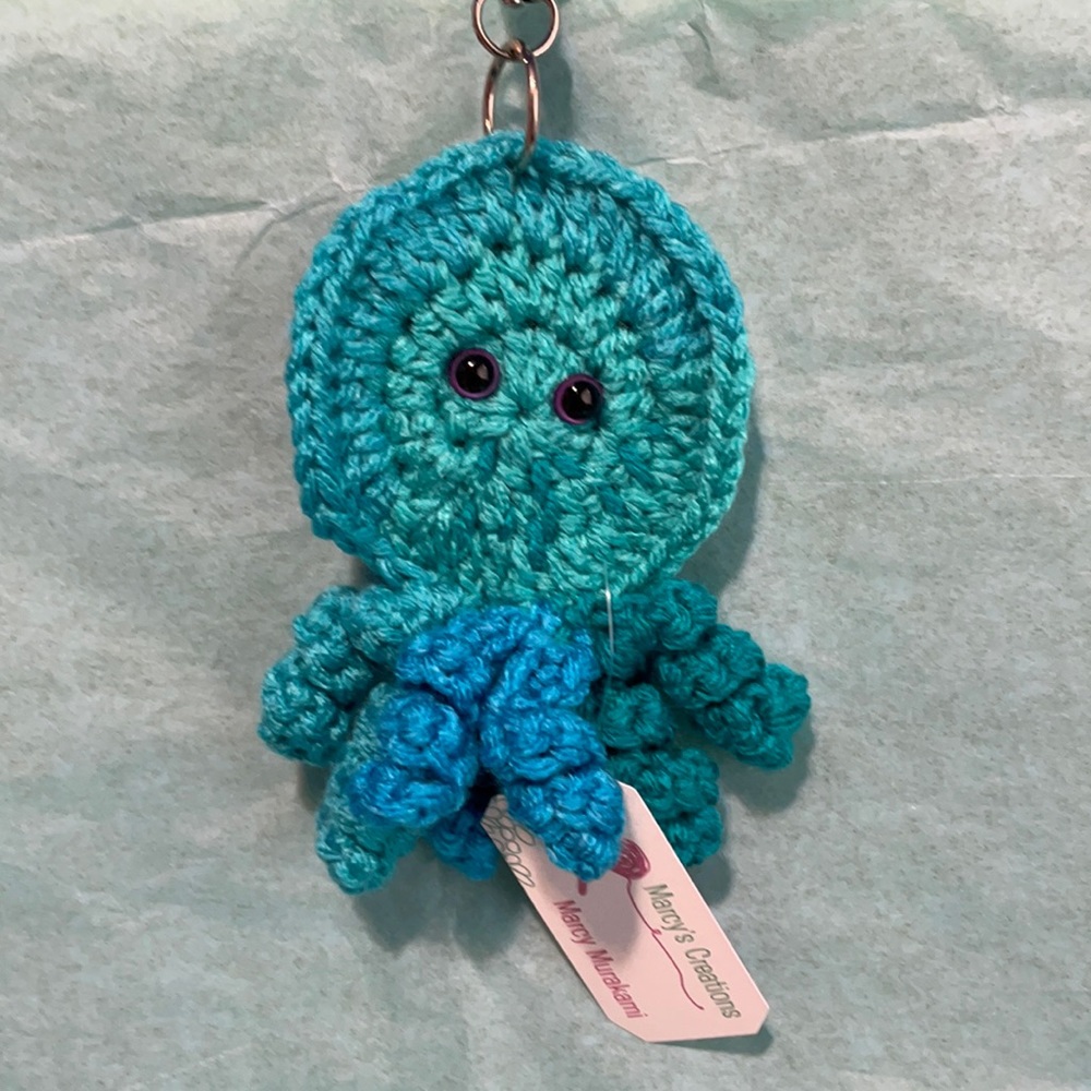 Sweet octopus 🐙 keychain. Handcrafted with love ❤️